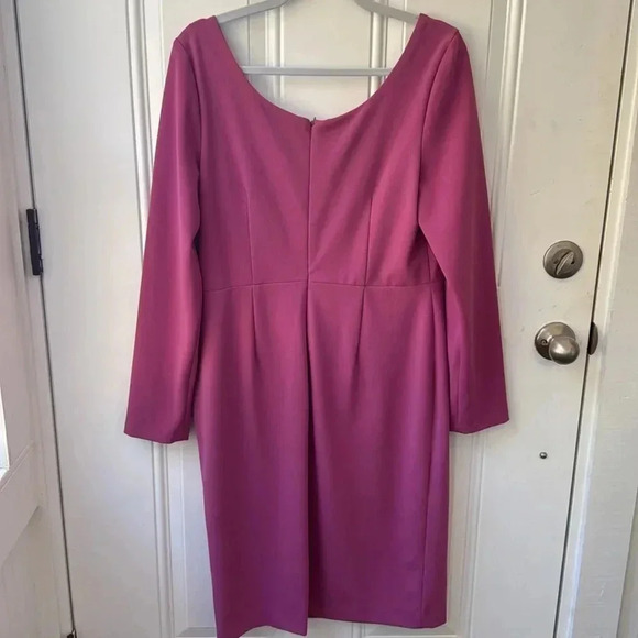 Betsey Johnson Sheath Dress in Rose Pink Sz 12 Office Wear Stylish - Picture 3 of 6